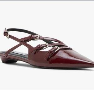 Steve Madden Burgundy Slingback Flats